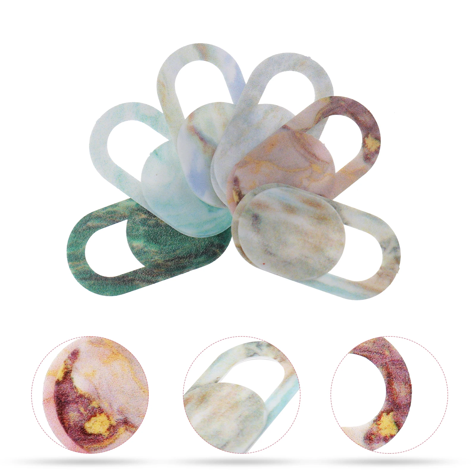 6Pcs Privacy Protection Stickers Easy Install Webcam Covers Laptop Slide Anti-Hacking Security