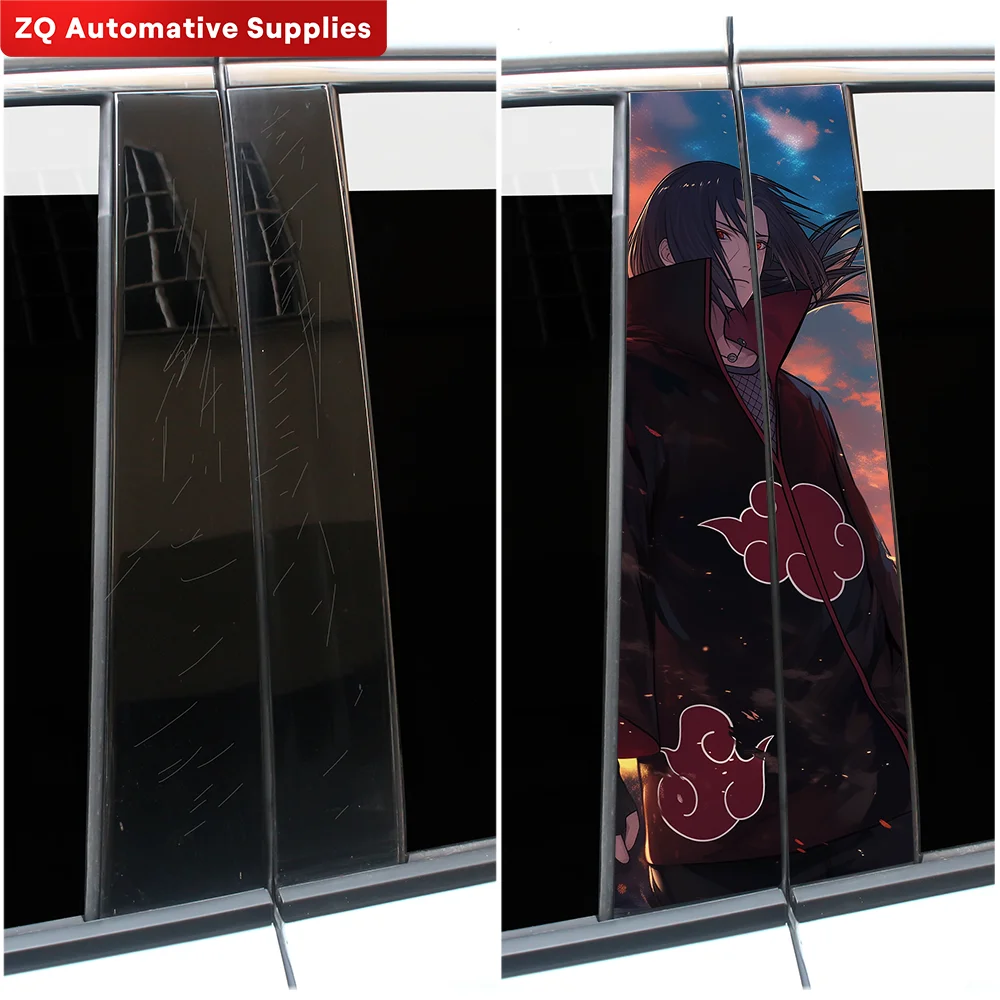 Itachi Uchiha Car Stickers Funny Auto B Pillar Waterproof Decoration DIY Cover Car Doors Pillar Sunscreen Decals Accessories