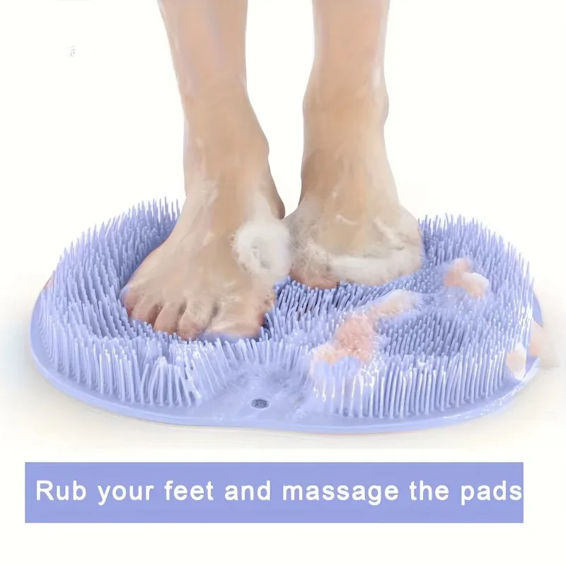 1Pcs Anti-slip Bathroom Foot Scrub Massage Pad Shower Dead Skin Remover Foot Cleaning Exfoliator Mat