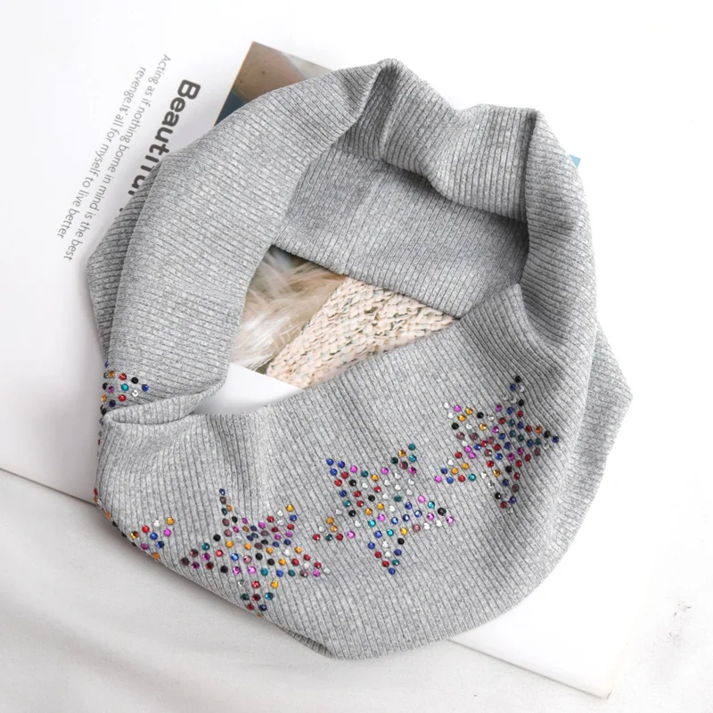 Einfache, modische, schwarze, elastische Haarbänder für Mädchen, rutschfest, weiches Haar-Accessoire, Sterne, Kopfwickel für Frauen, Yoga, Workout, Stirnband – Detail 4