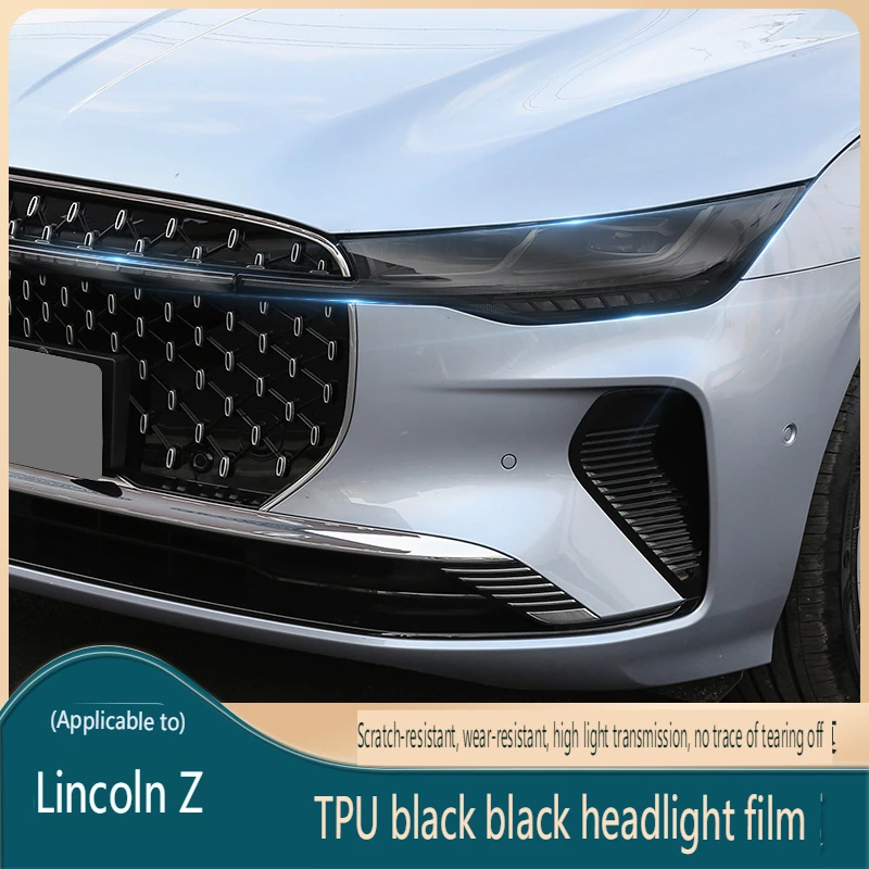

Передняя фотография для 2022 Lincoln Z дымчатый черный ТПУ прозрачная защита ремни автомобильные аксессуары