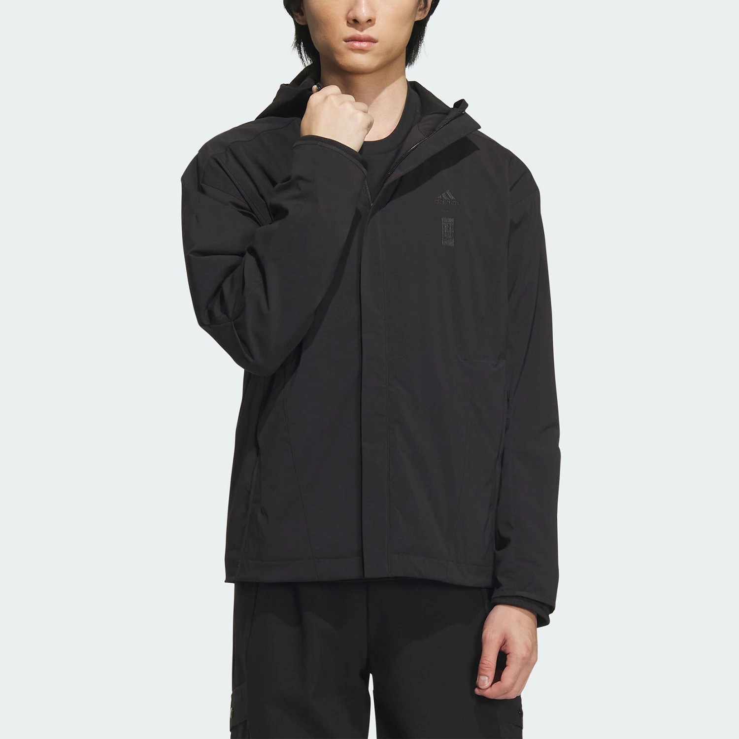 

Adidas genuine New Men's Drawstring Hooded Woven Sports Jacket IX4287