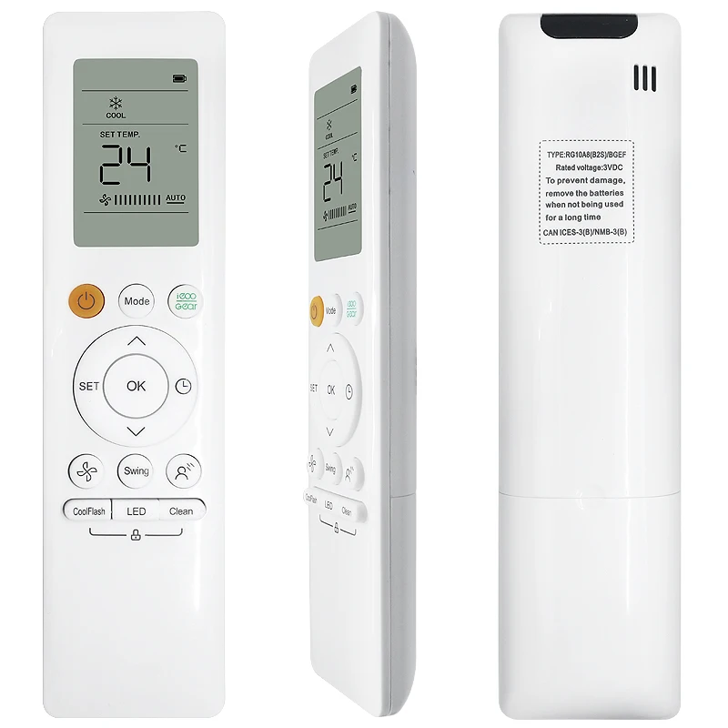 

RG10A8(B2S)/BGEF air conditioner remote control compatible with Midea RG10L1(2HS)/BGEF, RG10A(B2S)/BGEFU1