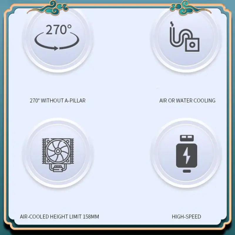 ABJG-PC ケース シービュールーム ゲームコンピュータ デスクトップ M-ATX マザーボード 両面強化ガラス PC ゲーマーキャビネット