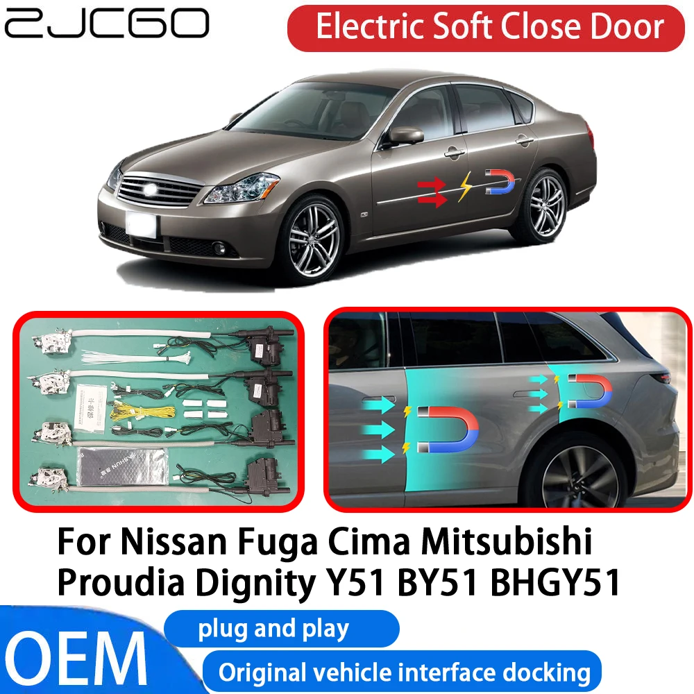 

for Nissan Fuga Cima Mitsubishi Proudia Dignity Y51 BY51 Car Automatic Electric Soft Close Door Closer System OEM Plug and Play