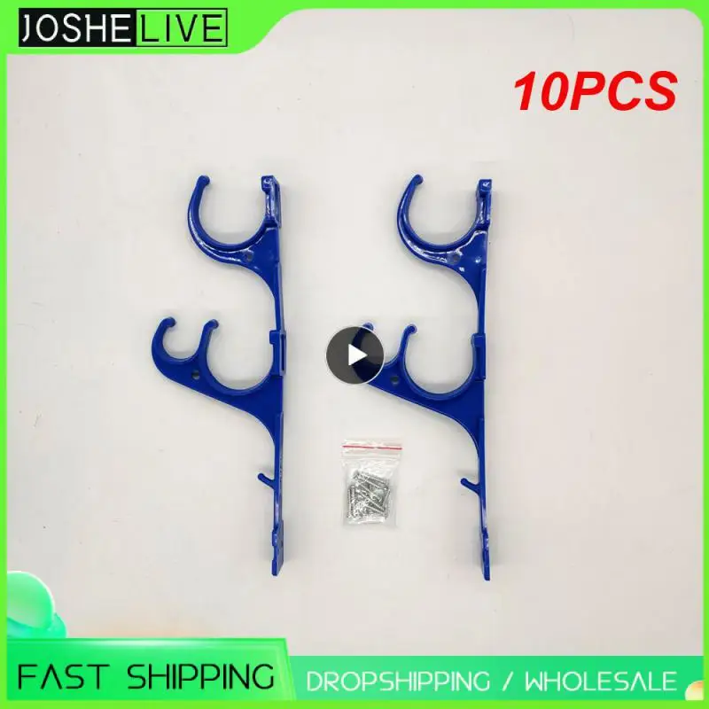 

10PCS 2x Swimming Pool Hook Garden Hanger For Telescoping Pole Brushes, Net Leaf Rakes