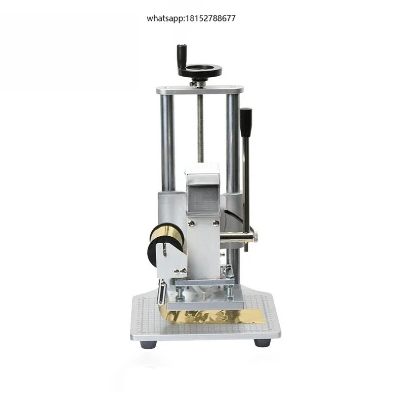 Pneumatic Leather Hot Stamping Embossing Machine Gold Foil Printing Press for Phone Case Branding, Shoe-making Machine