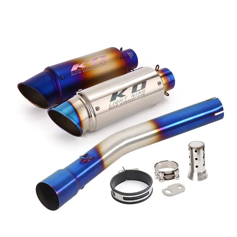 

For YAMAHA Tenere 700 2019-2023 700 Rally Edition 2020-2023 Slip On Exhaust Pipe Mid Connect Tube Muffler Escape With DB Killer