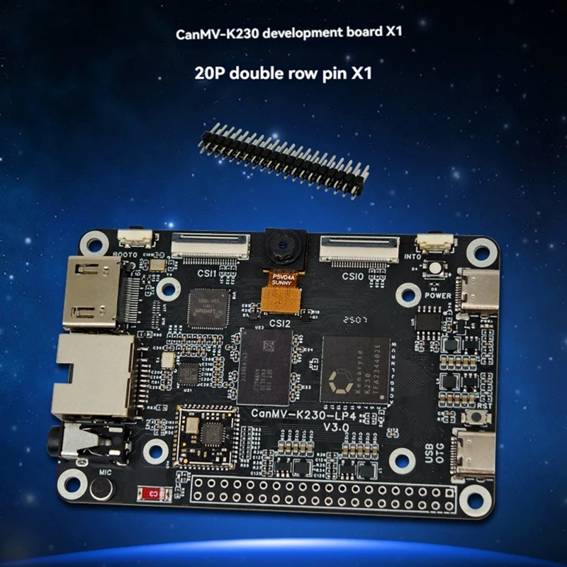 Canmv-K230 AI Papan Pengembangan Dual-Core RISC-V 6TOPS Modul Pengenalan Visi Aplikasi Forai Vision