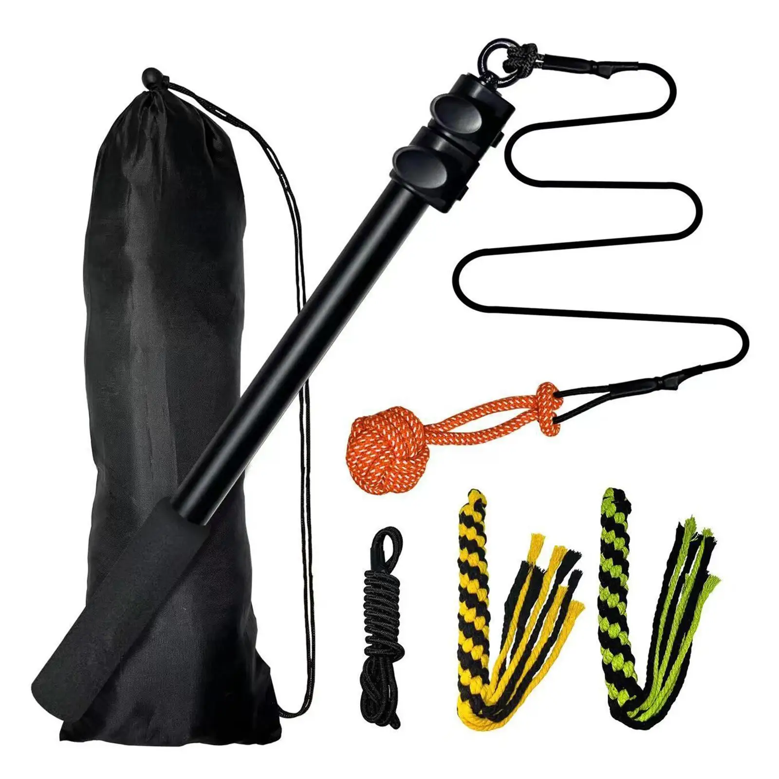 Uitschuifbare Teaser Wand Pet Rod Nylon touw Intrekbaar telescopisch voor klein-groot