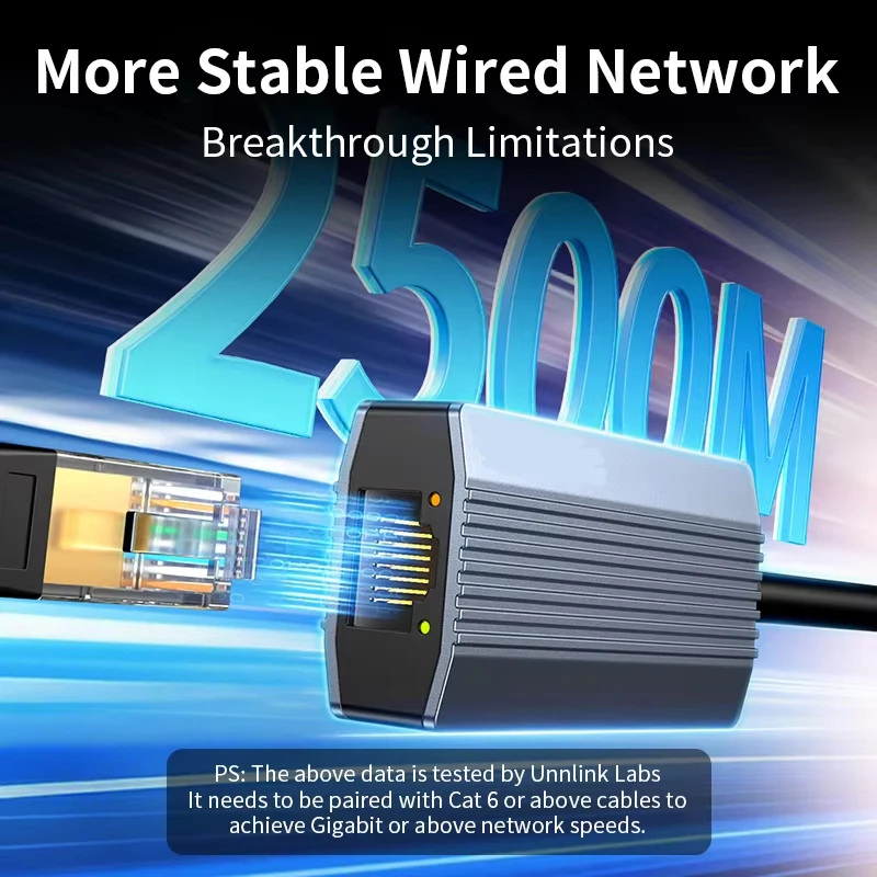 2500Mbps Ethernet Adapter 2.5G USB 3.0 & Type C to Rj45 Network Card for Laptop PC NAS Server Windows Mac OS Internet