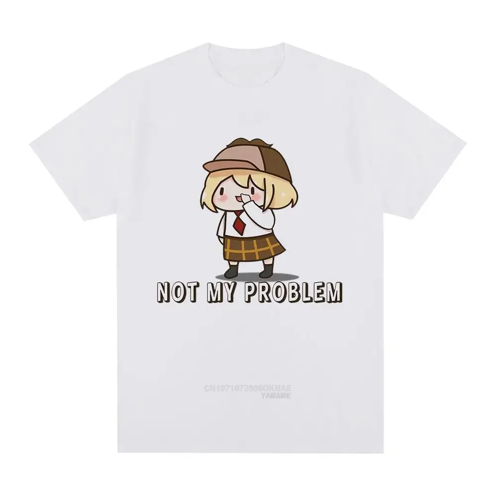 T-shirt Men's and Women's Hollive English VTuber Watson Amelia Bubba Kawaii T-shirt Men's and Women's Cartoon T-shirt