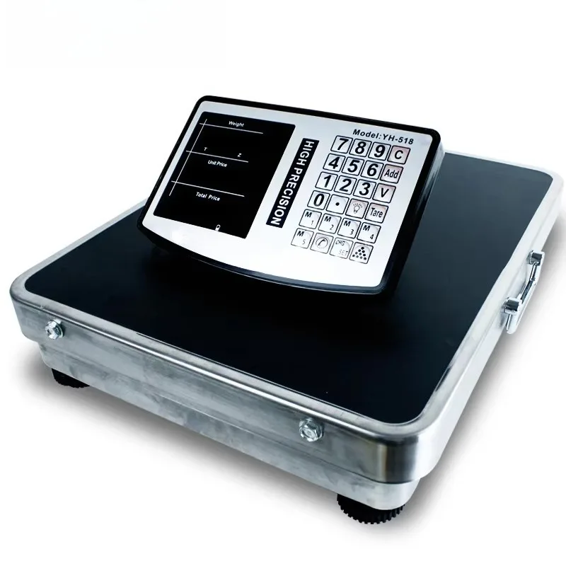 Weighing 150kg 30 * 40 Electric WiFi Wireless LCD Platform Car Weightlifting Table Digital Floor Scale