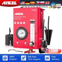 ANCEL S3000 Car Smoke Leak Detector EVAP Smoke Machine Diagnostic Tool Car Fuel Pipe Leak Detector Tester Auto Vacuum Tester
