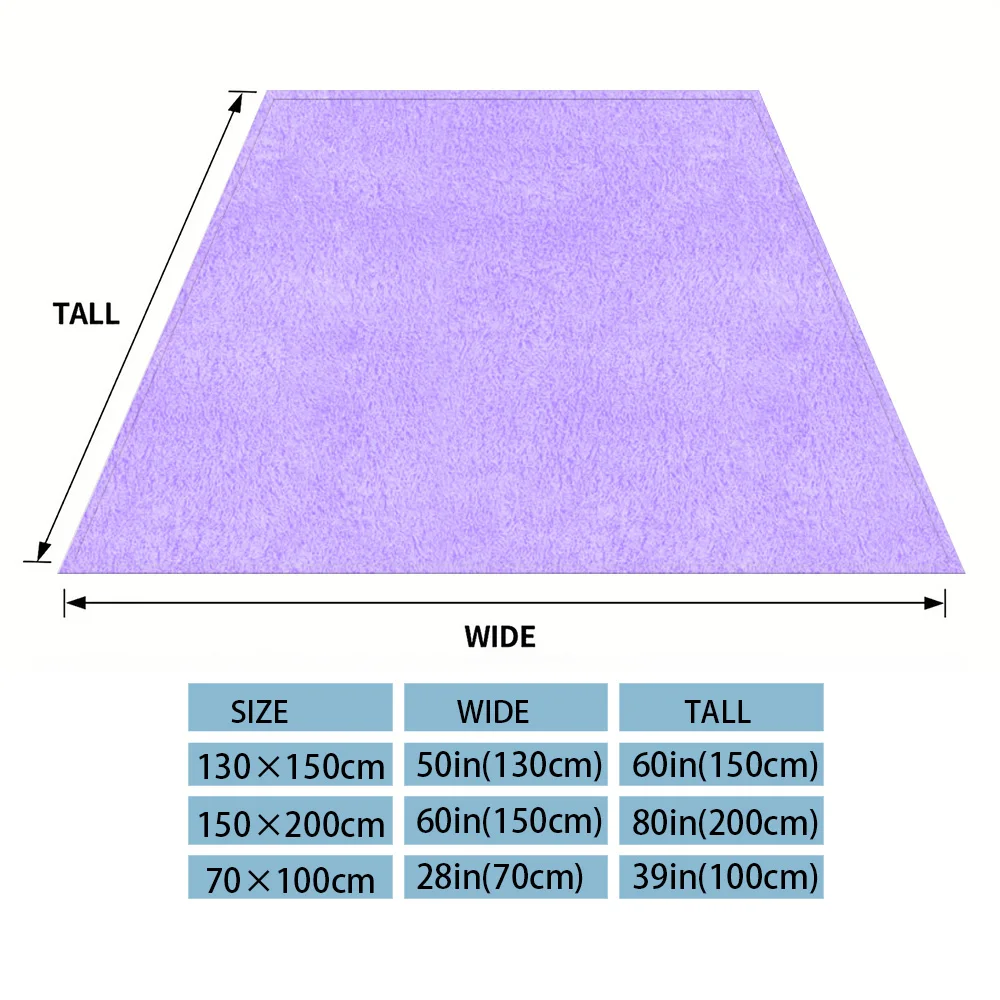 Lilac Solid Flannel Blankets Are Suitable For Sofas, Men's Room Decorations, Thick And Warm Gifts For Teenagers