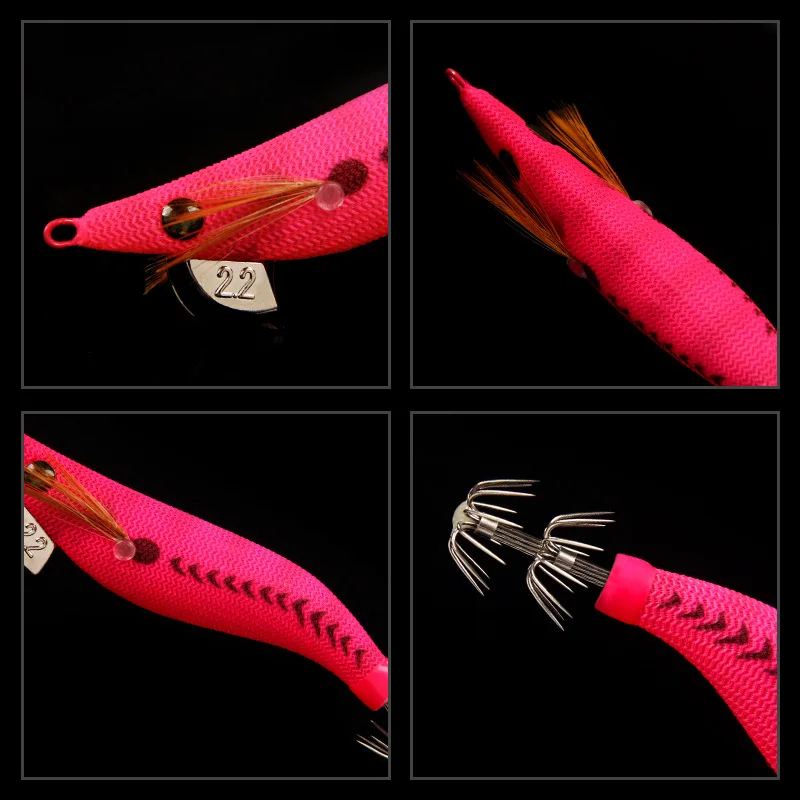 ليلة توهج الخشب الروبيان 3.7 جرام 5.2 جرام 7.0 جرام الحبار هوك انفجار هوك السحر الحبار الطعم صيد السمك الحبار هوك