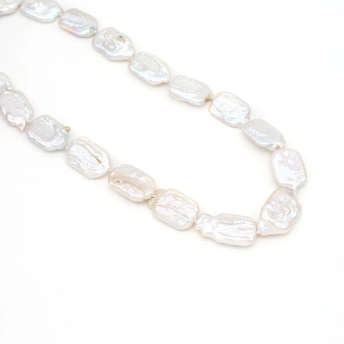 Natural Freshwater Pearl Necklace Baroque Square Exquisite Accessories Women Personality Necklace Girls Wedding Party Jewelry