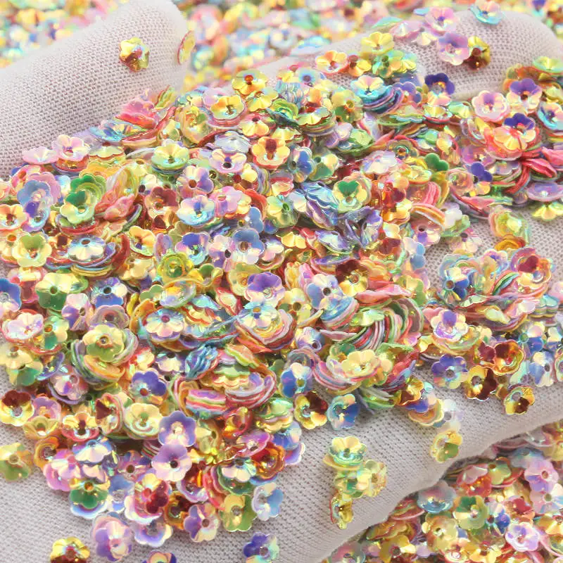 500-3000Pcs Mixing Flower Sequins For Crafts Clothing Hat Sewing Lentejuelas DIY Nail Art Earrings Accessory Handmade Material