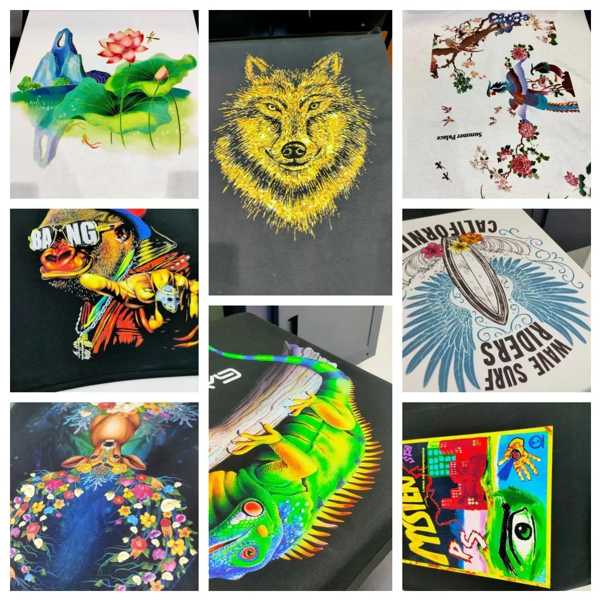 Printer DTG pencetak tekstil platform ganda murah langsung ke printer garmen