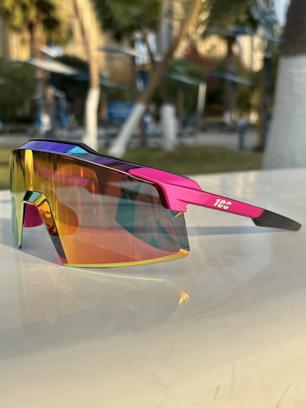 AliExpress Newest Outdoor Cycling Sunglasses Men MTB Bike Colorful Glasses Fashion Women Sport Bicycle UV400 TR-90 Windproof Goggles