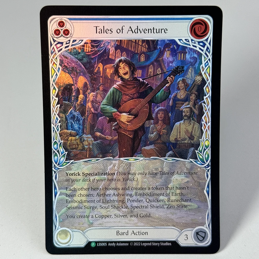 FAB 프록시 카드 레인보우 호일 에이전트 TCG 게임 카드 코드 MON+LGS+LSS 버전 시리즈 결정의 Vambrace Sol 카드의 유적