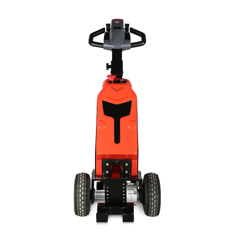 Factory Price 1 Ton Walking Electric Traction Forklift Electric Tow Tug Tractor Mover Tow Tractors for Carrying Trolley Cart