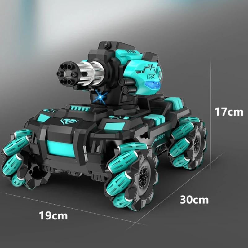 Kawaii rc 자동차 어린이 장난감-30cm 제스처 감지 오프로드 4x4 rc 탱크 모델, 물 폭탄 원격 제어 자동차 장난감, 재미있는 선물을 발사할 수 있습니다