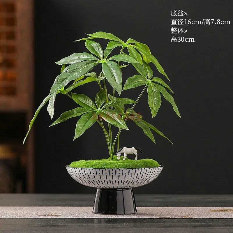 

украшения, деревья богатства, комнатные декоративные растения, бонсай Искусственные цветы, биомиметические зеленые растения, маленькие горшечные растения,