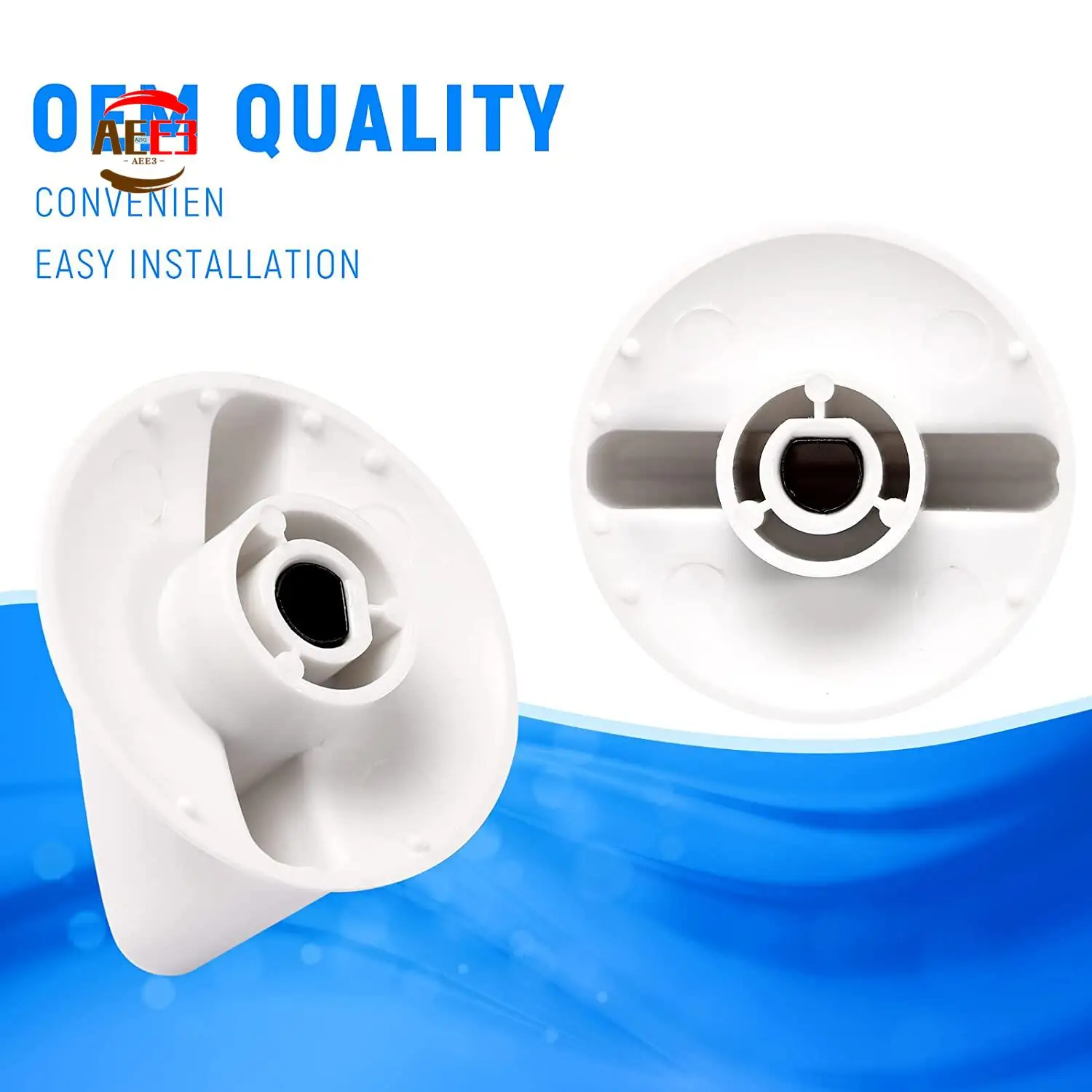 

AEE3-2 Pack WH1X2721 Dryer Knob, Replacement For Hotpoint GE Dryer Machine Parts Replaces 123C7931 EA271094