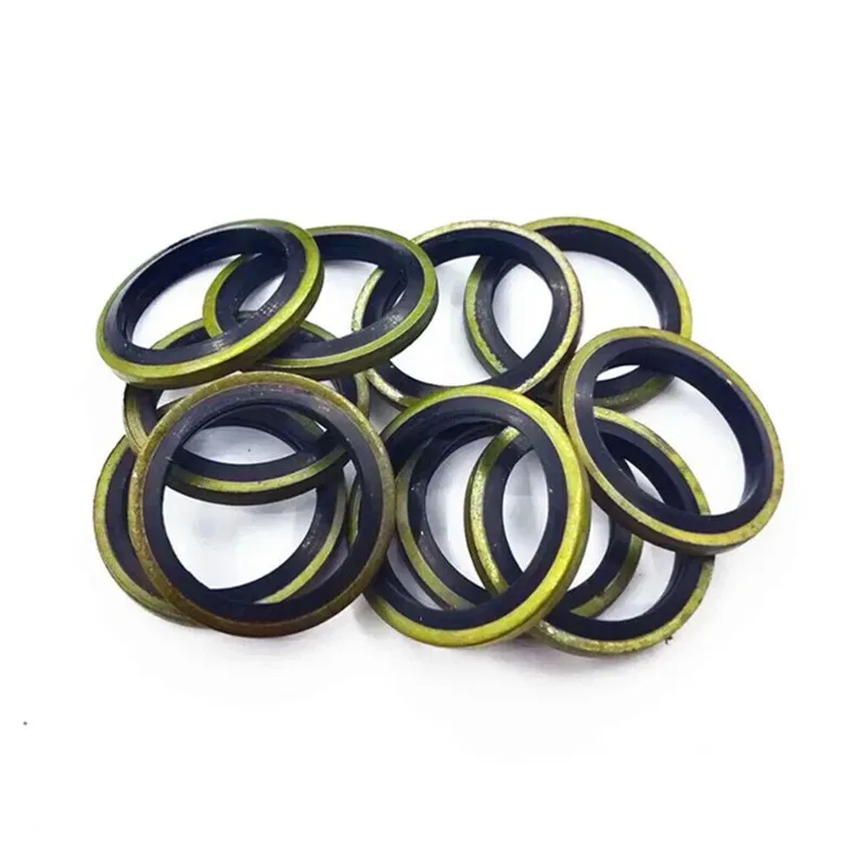 100pcs/set Bonded Seal Sealing Ring Assortment Kit Oil Drain Screw Combined Washer Seal Set M6 M8 M10 M12 M14 M16 M18 M20 M22