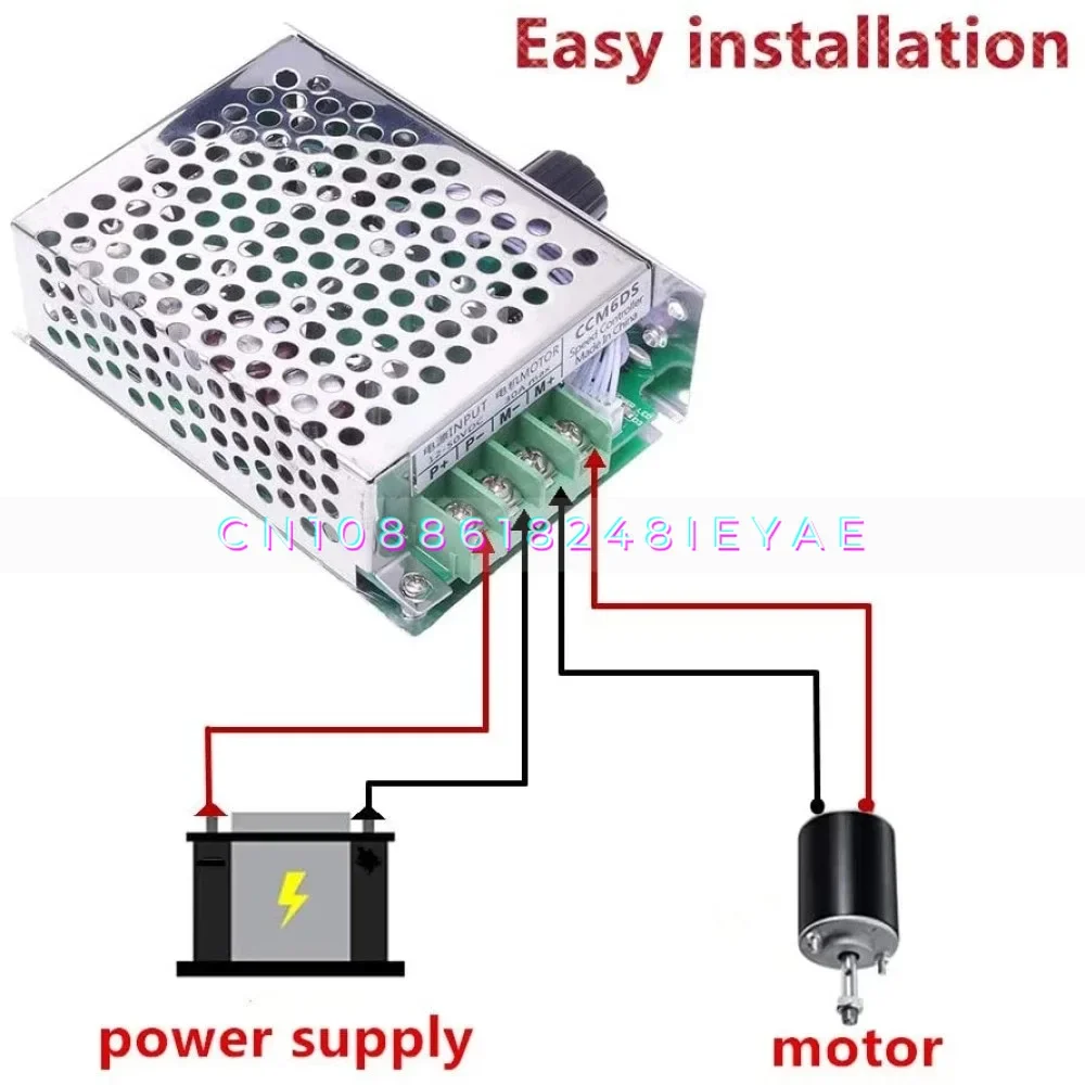 Ccm6ds Pwm Motor Governor 12v24v36v30a Controller with Housing Speed Switch