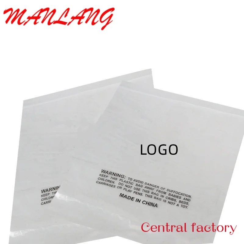 Custom  Wholesales custom logo PE plastic bag for clothes packaging recycled plastic bag