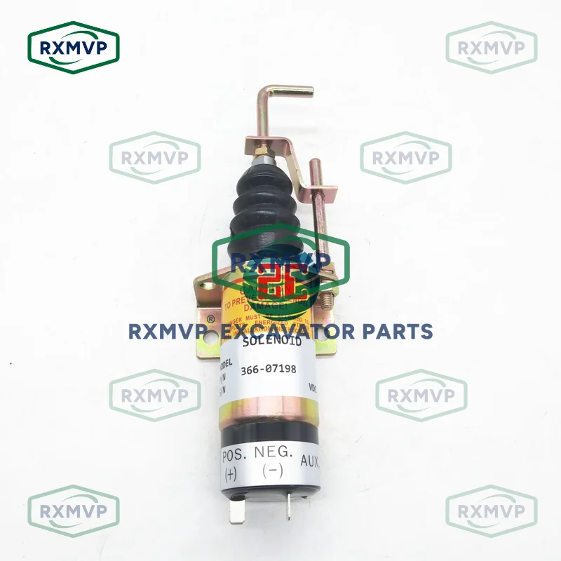 366-07198 Fuel Shut off Solenoid Valve 24V Fits LPW LPWT Lister Petter Diesel Engine Parts