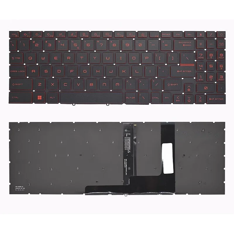 OEM Replacement New for MSI Katana GF66 12UCO 12UDO 12UEO 12UGO 12UGSO MS-1582 US Backlit Keyboard