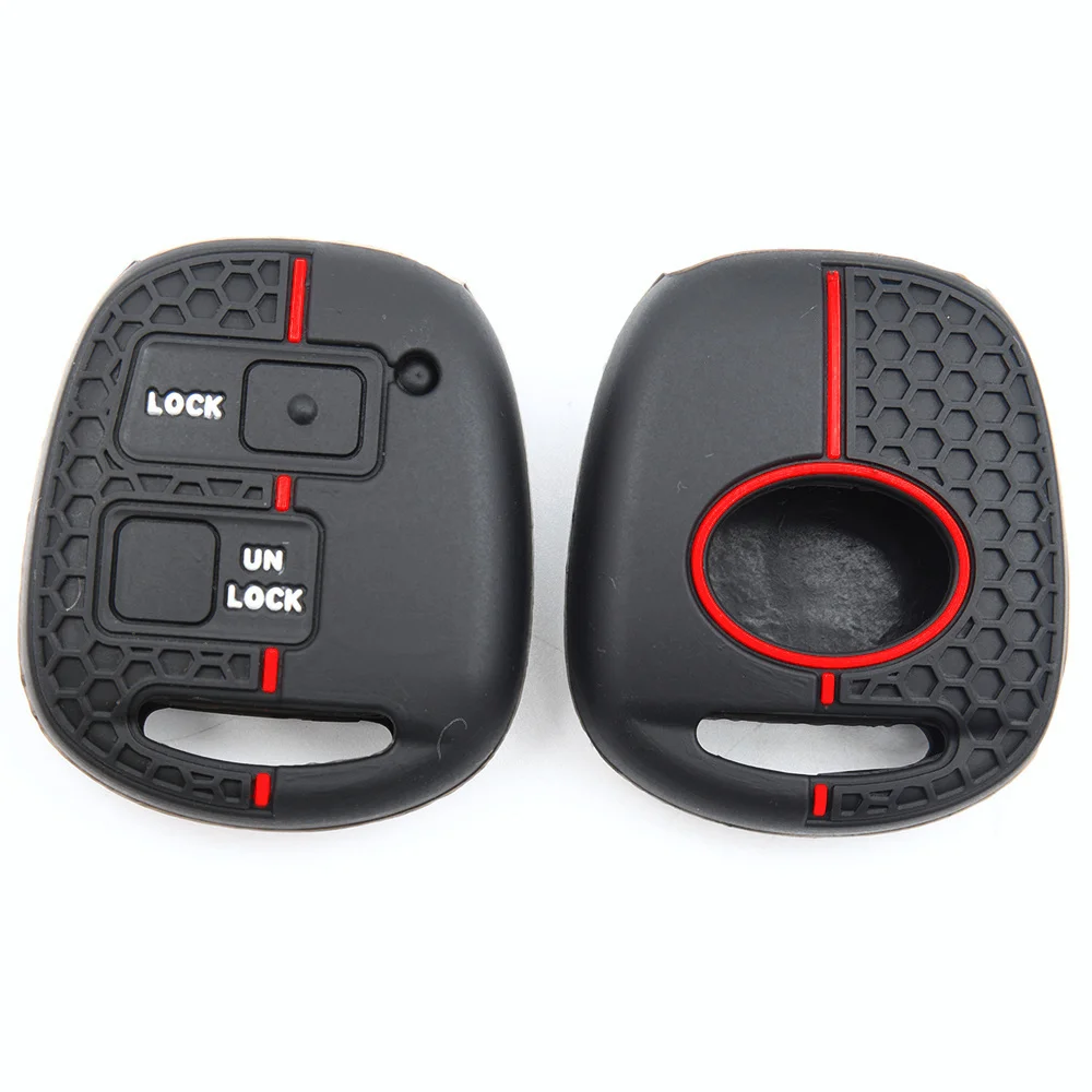 For Toyota FJ Cruiser Land Cruiser Prado 4Runner Full Coverage Silicone Key Shell Stylish Durable Button Access Protection