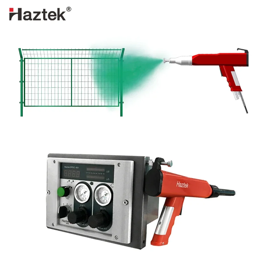 Haztek Machine Painter Blower Machine Powder Coating Equipment For Alloy Wheels Powder Coat Line