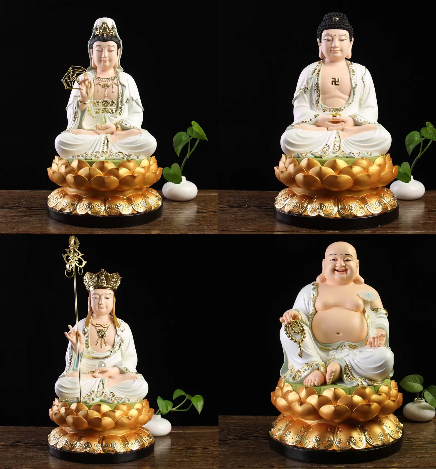 Wholesale GOOD Buddha statue Maitreya God wealth Godness Guanyin Dizang pusa Sakyamuni  Worship efficacious Talisman