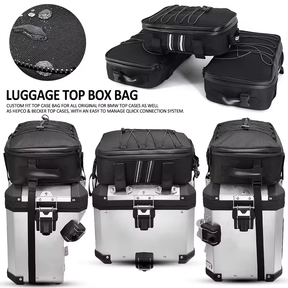 

For BMW R1200 1250GS LC ADV F700GS F800GS F650GS G310GS Waterproof Motorcycle Top Bag Aluminum Alloy Side Box Storage Bag Case