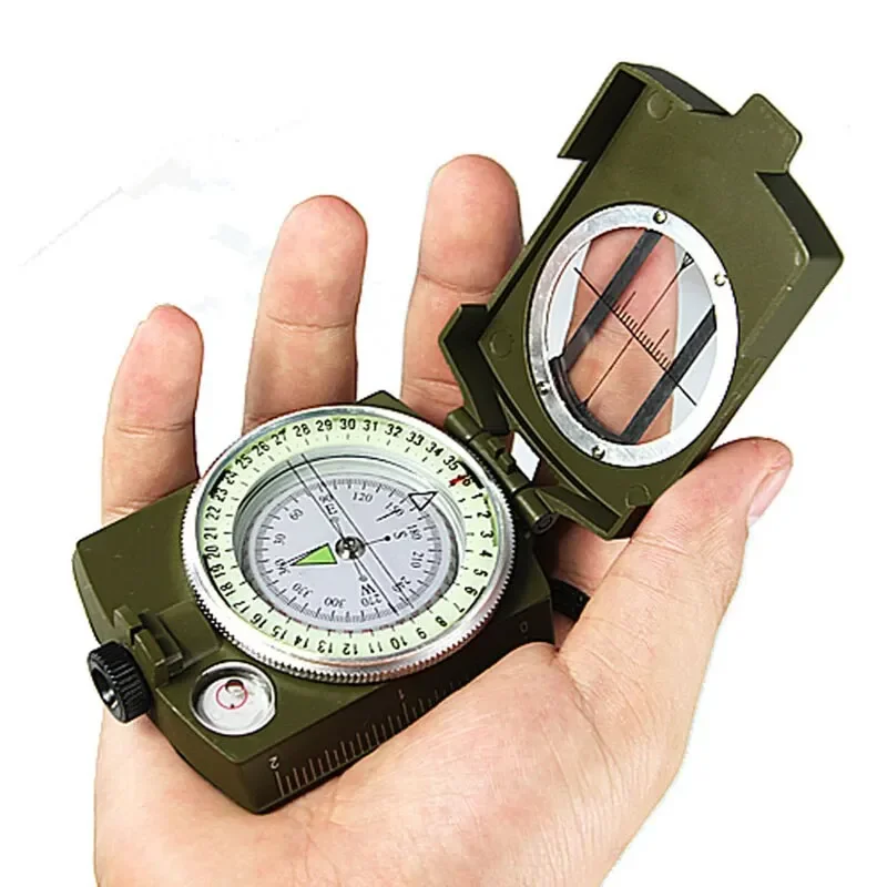 SXHWC Waterproof High Precision Compass Outdoor Gadget Sports Hiking Mountaineering Professional Military  Metal Sight