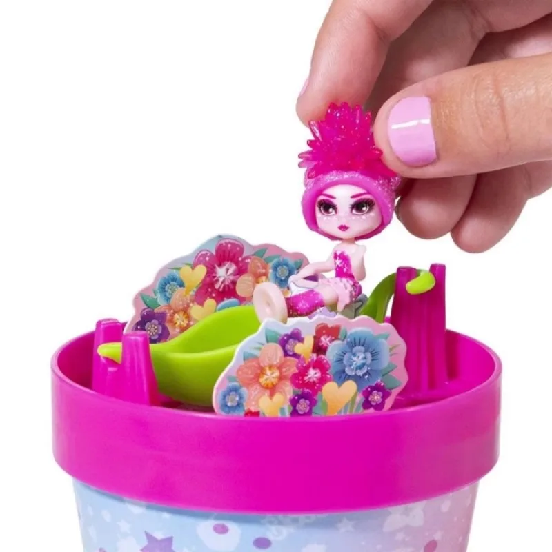 Genuine Awesome Blossom Cute Kawaii Fairy Flowers Doll Toys Watering Growth Girls Boys Play House Collect Ornaments Kids Gifts