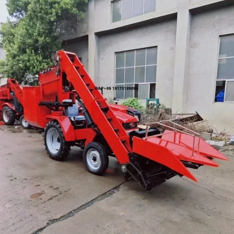 Mini Agriculture Machinery Tractor Corn Maize Harvester Customized Corn Combine Maize Picker Corn Silage Harvester
