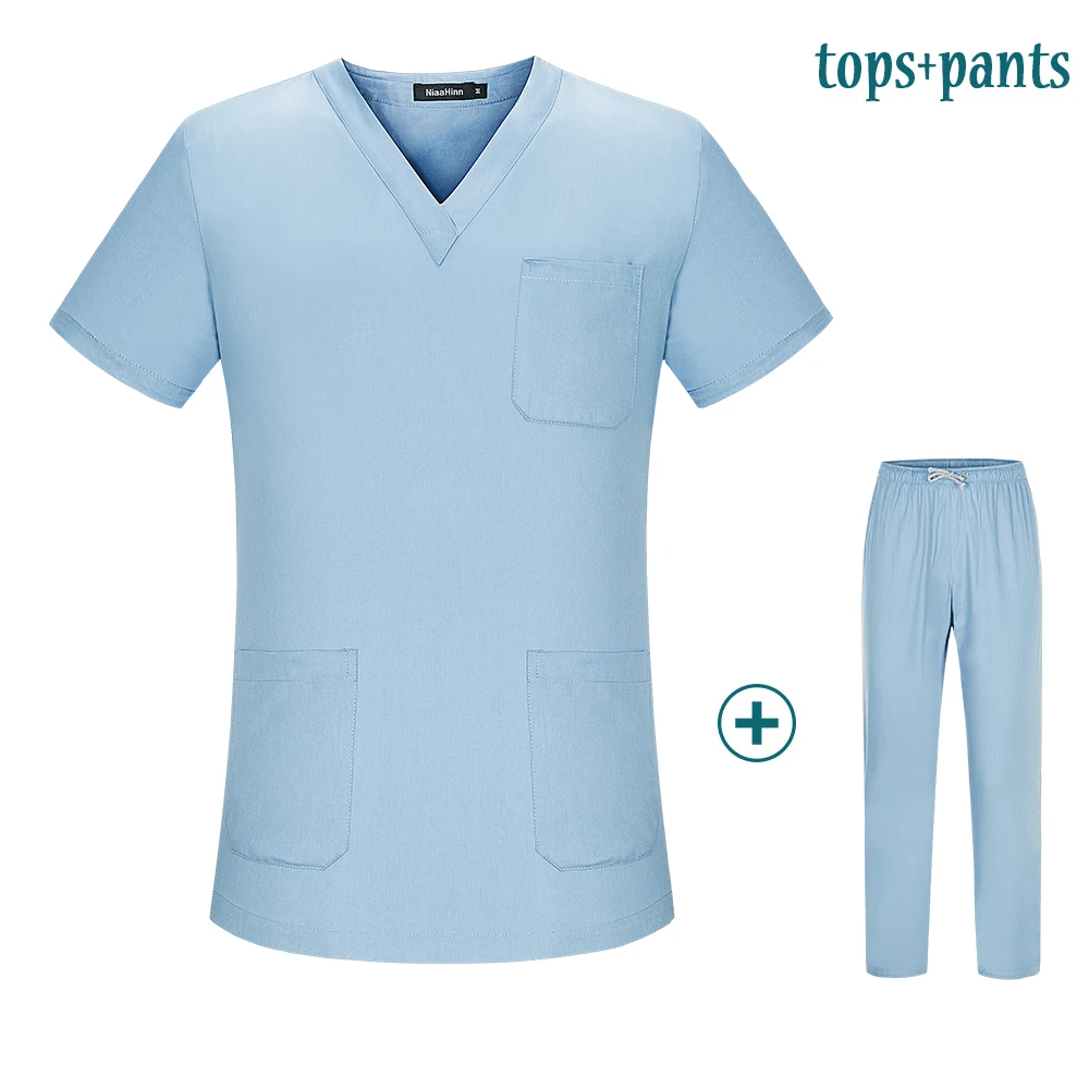 Vêtements de travail unisexes pour travailleurs de la santé, uniforme de soins infirmiers, ensemble médical pour femmes, vêtements de gIslande, costume d'hôpital, pantalon en Y