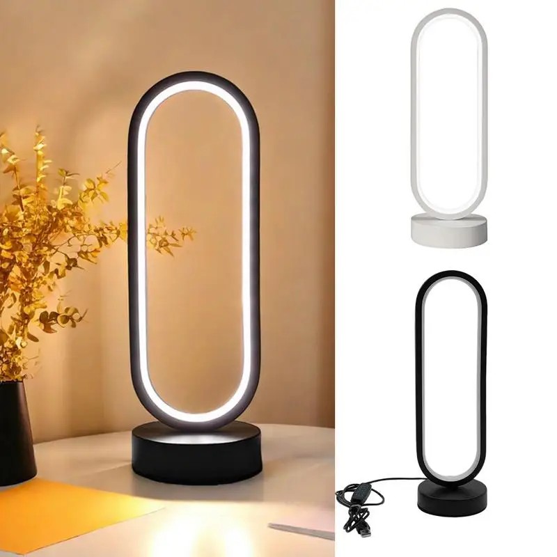 

Modern Nightstand Lamp Dimmable Table Lamp Eye-Care LED Decor For Study Desk Nightstand Bookshelf Entryway Hallway Patio Garden