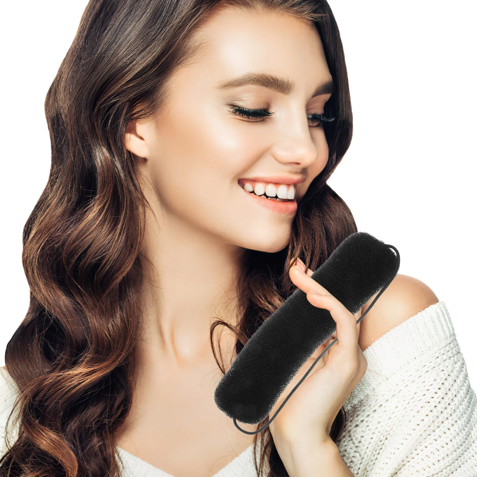 

3Pcs Hair Bun Makers Donut Hairstyle Shaper Easy Roll Up Bun Tool Lightweight for Women Girls Hair Accessories Daily Party Use