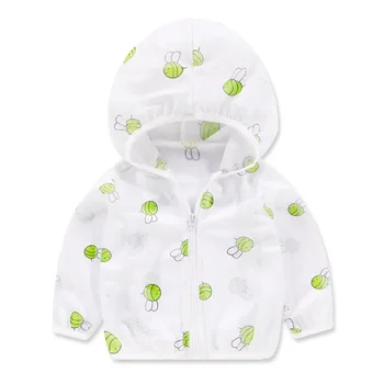 Children's Sunscreen Clothing Jacket Summer New Boys Little Girls Thin Coat Kids Outdoor Breathable Clothes