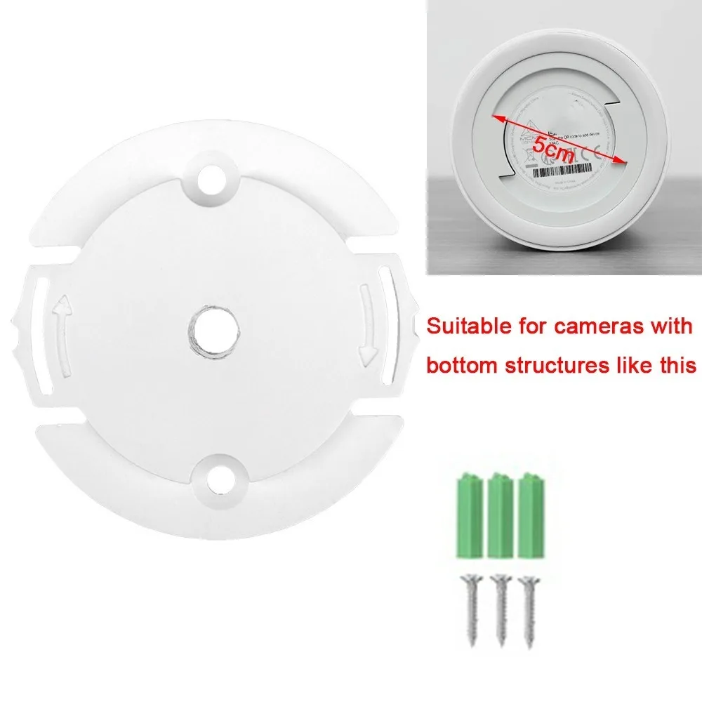 Soporte de Montaje para Cámara en Orificio de Downlight, Base Inclinable que Ahorra Espacio, Soporte para Rellenar Orificios de Cámara para Xiaomi Ezviz TP-LINK