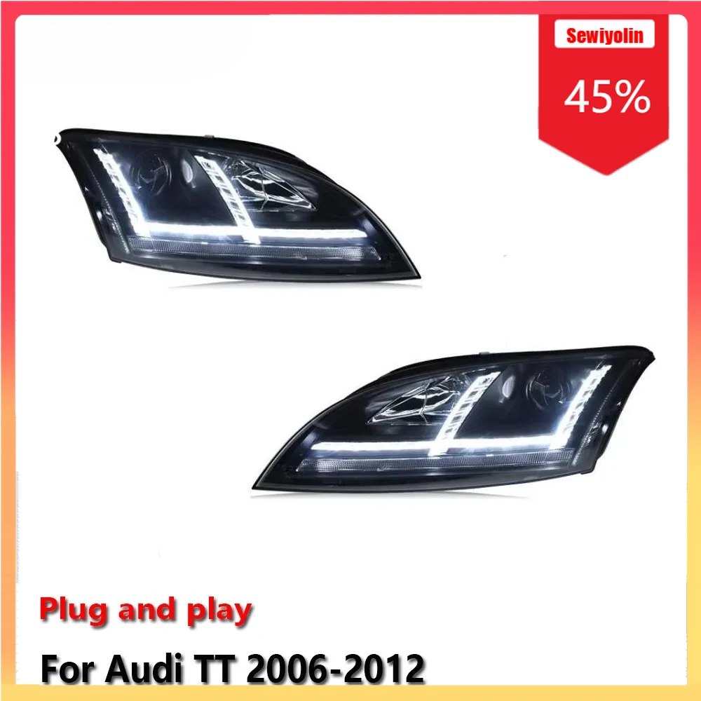 

Автомобильные лампы в сборе для Audi TT 2006-2012 противотуманные фары DRL тормозной указатель поворота Plug and Play