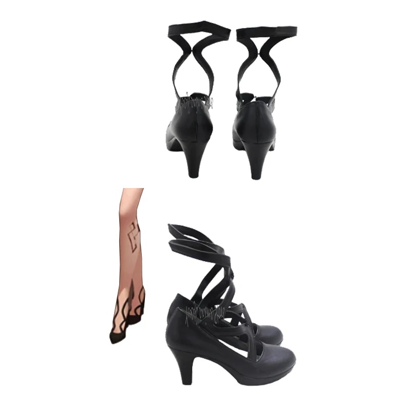 La Signora The Fair Lady Games Customize Cosplay High Heels Shoes Halloween Carnival Party Christmas Costume Accessories Props