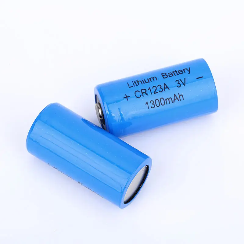 High Density CR123A 16340 3V 1300mAh Non-Rechargeable Disposable Lithium Battery for Photography Equipment Torches Smart Home