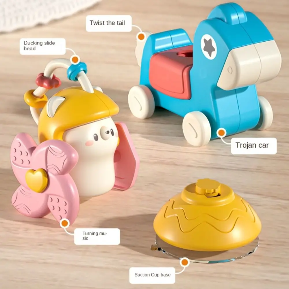 

With Suction Cups Carousel Suction Cup Toy Educational Fixed High Chair Carousel Toy Learning Gift Education Kids